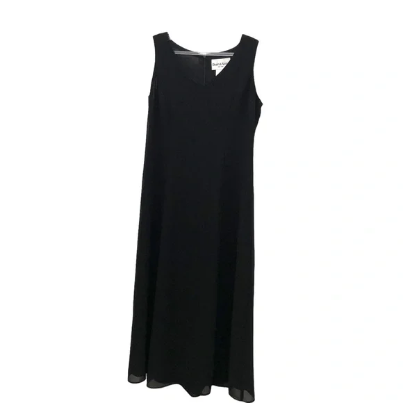 Danny & Nicole | Dresses | Danny Nicole Womens Size 6p Black Vneck Aline Maxi  Dress | Poshmark